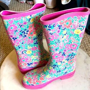 😎 Girls Joules Flower 🌸 Wellys